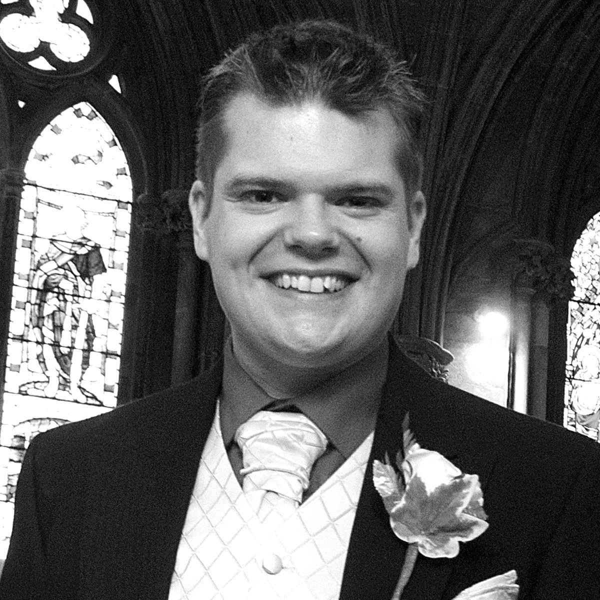 James at his wedding in 2009